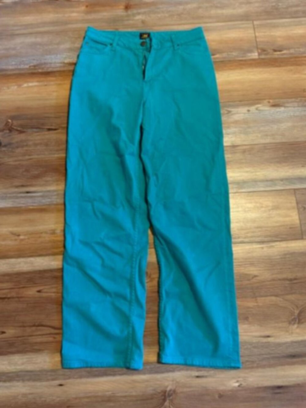 Teal Lee Wide Leg Long Jeans - Size W29 / 29